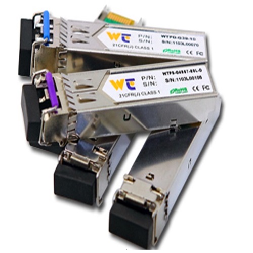 Module SFP, 2 sợi quang, 1310nm, 40Km, LC connector, DDM, 1.25 Gigabit WT-9110G/SM/40/LC