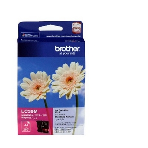 muc in brother lc 39m magenta ink cartridge lc39m